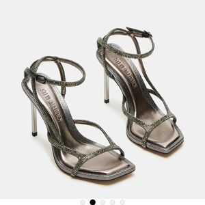 Steve Madden Pewter Leviosa Heels